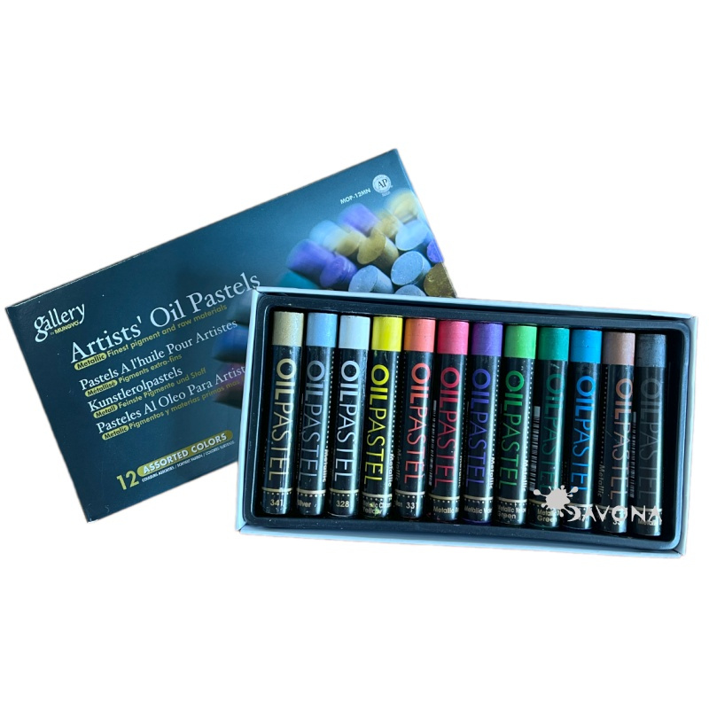 Pastely olejové metalické Mungyo (12ks)