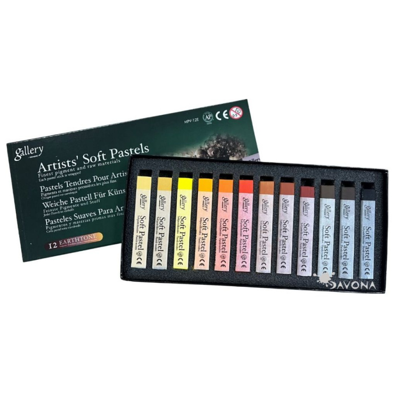 Pastely měkké Mungyo Earth (12ks)