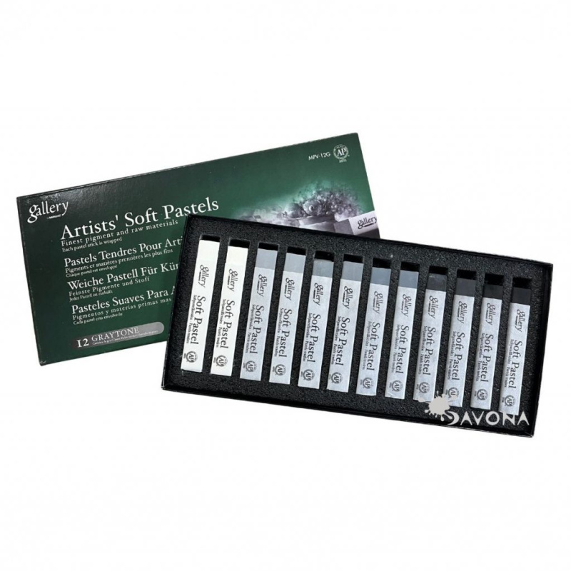 Pastely měkké Mungyo Graytone (12ks)