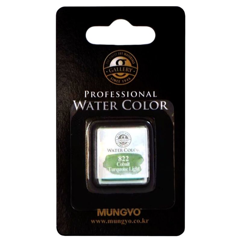 Akvarelová barva Mungyo, cobalt turquoise light 822