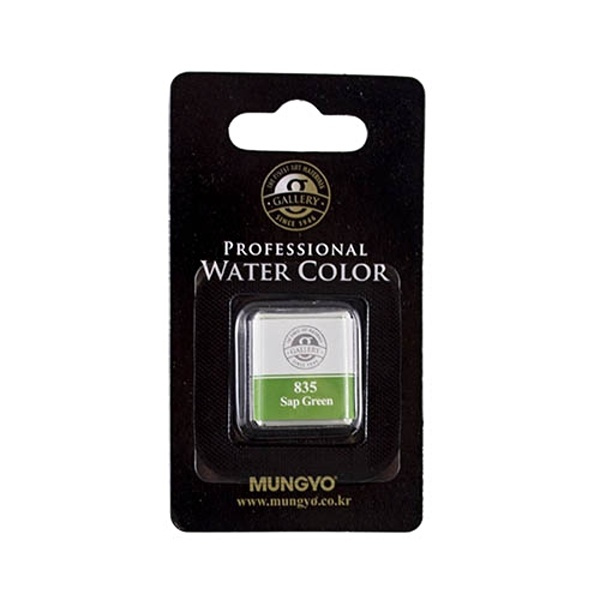 Akvarelová barva Mungyo, sap green 835