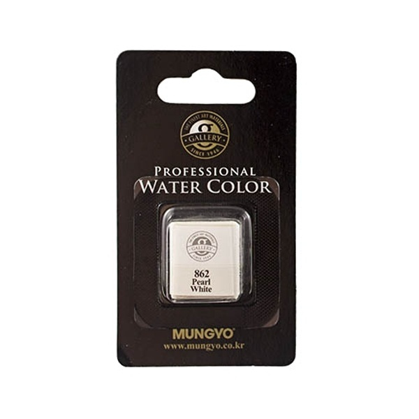 Akvarelová barva Mungyo, pearl white 862