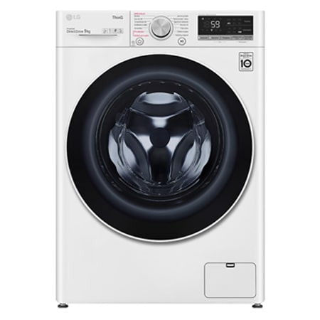 Parní pračka LG - 9 kg - A - 1400 ot./min - Direct Drive™ - AI DD™ -Bílá