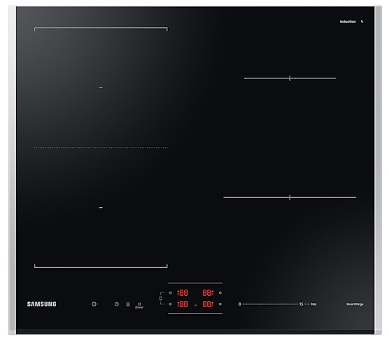 Indukční varná deska Samsung NZ64B5046JK/U1 / 7400 W / 4 varné zóny / černá Varianta: ivi1