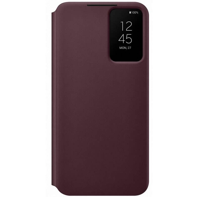 Samsung Clear View Pouzdro pro Galaxy S22 Plus – Burgundy
