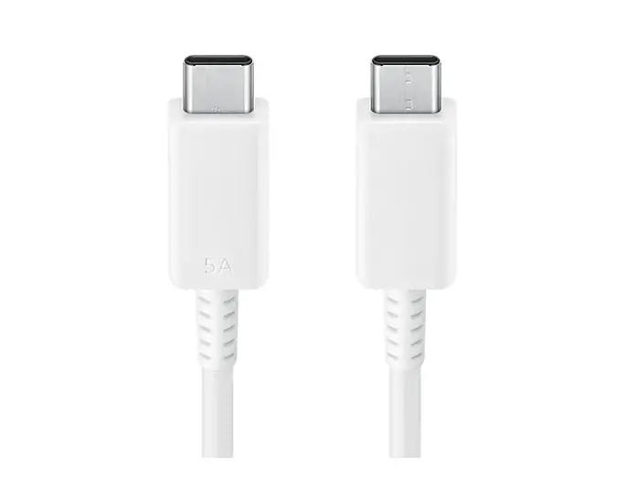 Samsung USB-C/USB-C datový kabel 5A, 1.8m (EP-DX510JWE) bílý