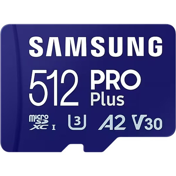 Samsung micro SDXC 512GB PRO Plus + SD adaptér MB-MD512SA/EU Modrá