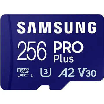 Samsung micro SDXC 256GB PRO Plus + USB adaptér MB-MD256SB/WW Modrá