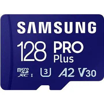 Samsung micro SDXC 128GB PRO Plus + USB adaptér MB-MD128SB/WW Modrá
