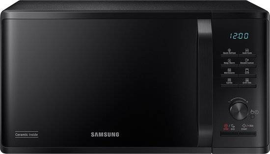 Mikrovlnná trouba Samsung MG23B3515AK/EN / O otočného talíře 28,8 cm / 23 l / 1250 W / 6 úrovní výkonu / černá Varianta: ivi1