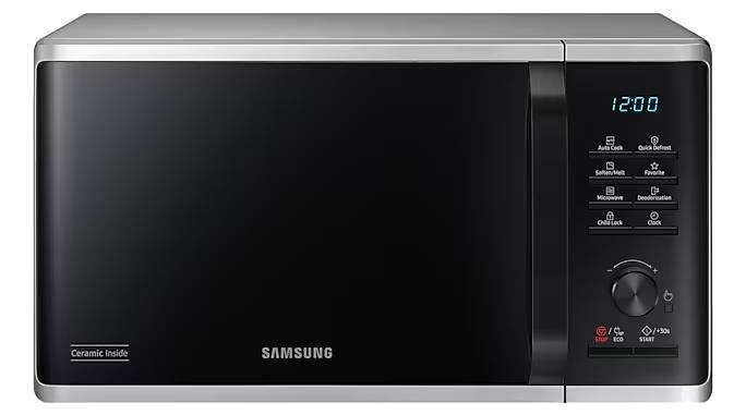 Mikrovlnná trouba Samsung MS23B3515AS/EN / 800 W / 23 l / stříbrná Varianta: ivi1