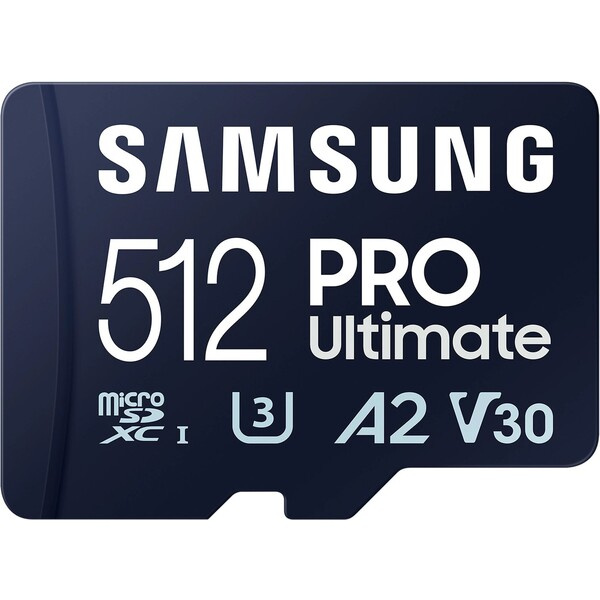 Samsung micro SDXC 512GB PRO Ultimate + SD adaptér MB-MY512SA/WW Černá
