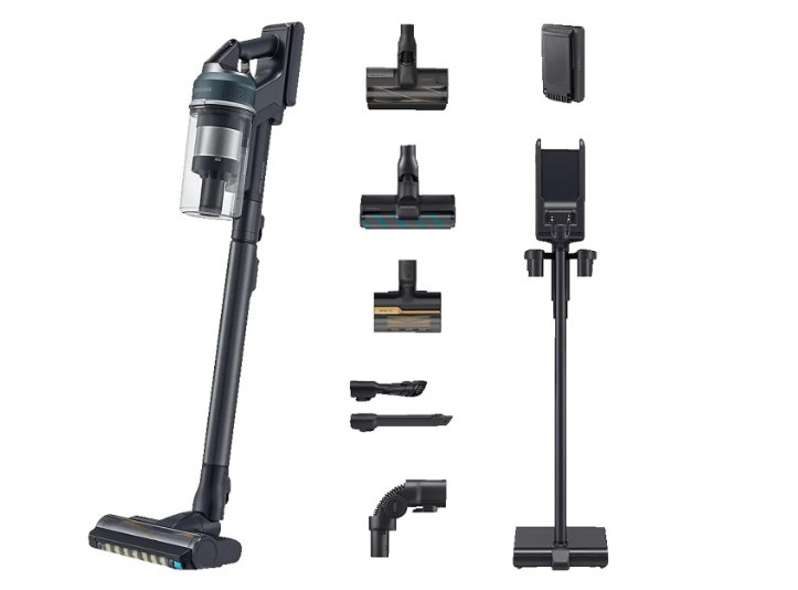 Akumulátorový bezsáčkový tyčový vysavač Samsung VS20C95E4TB/WD Jet 95 CompleteClean / 0,8 l / 580 W / modrá Varianta: ivi1