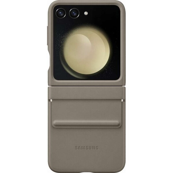 Samsung Flap ECO-Leather kryt Z Flip5 Etoupe