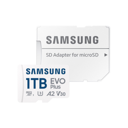 Samsung micro SDXC 1TB EVO Plus + SD adaptér Bílá