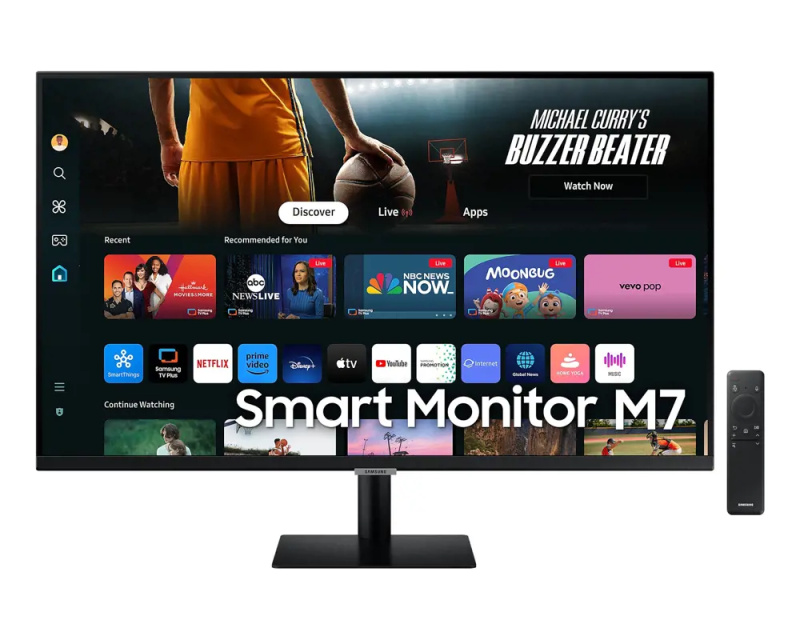 Samsung Smart Monitor M7 (M70D) monitor 32" černý LS32DM702UUXDU Černá