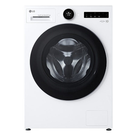 Parní pračka / sušička LG s úsporným teplým čerpadlem - 9 / 6 kg - 1400 ot./min - AI Direct Drive™ - Bílá