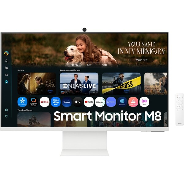 32" Samsung Smart Monitor M8 (M80F) Bílá