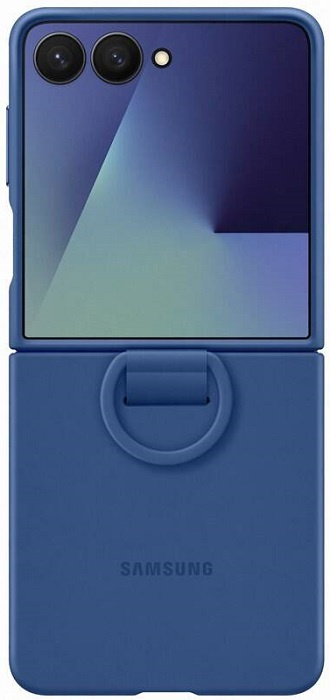 Samsung Ring Silicone Case ochranný kryt Galaxy Z Flip7 modrý