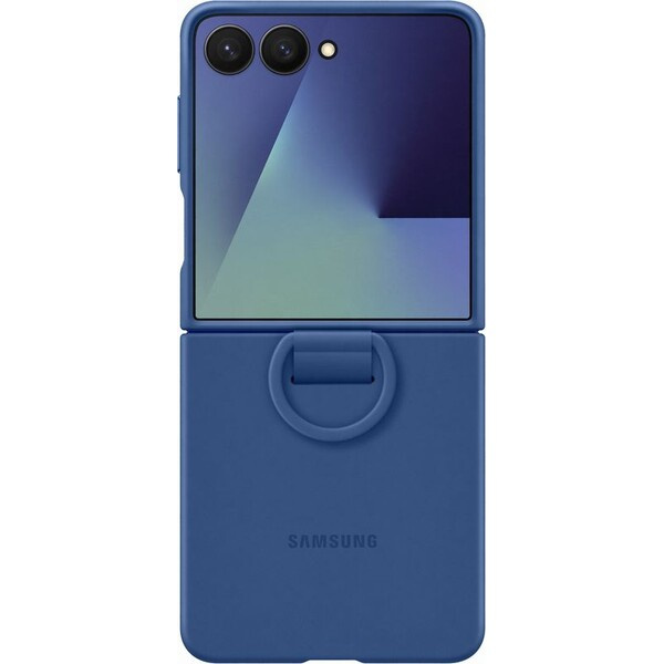 Samsung Ring Silicone Case ochranný kryt Galaxy Z Flip7 modrý
