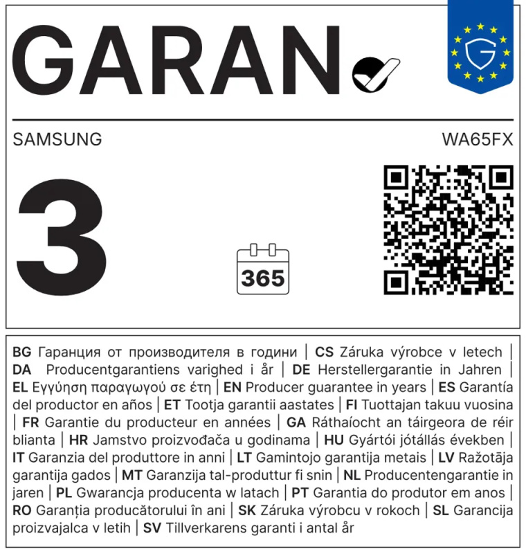 Samsung LH65WAFPLGCXEN velkoformátový displej 65" Černá