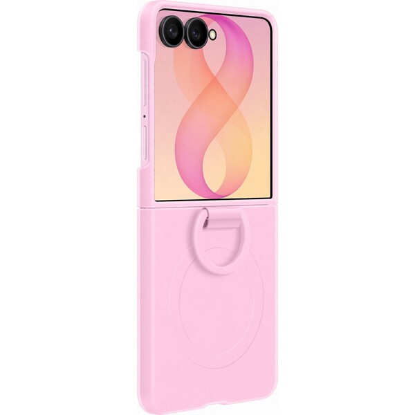 Samsung Silikonový magnetický kryt s držákem na prst pro Galaxy Z Flip8, Pink
