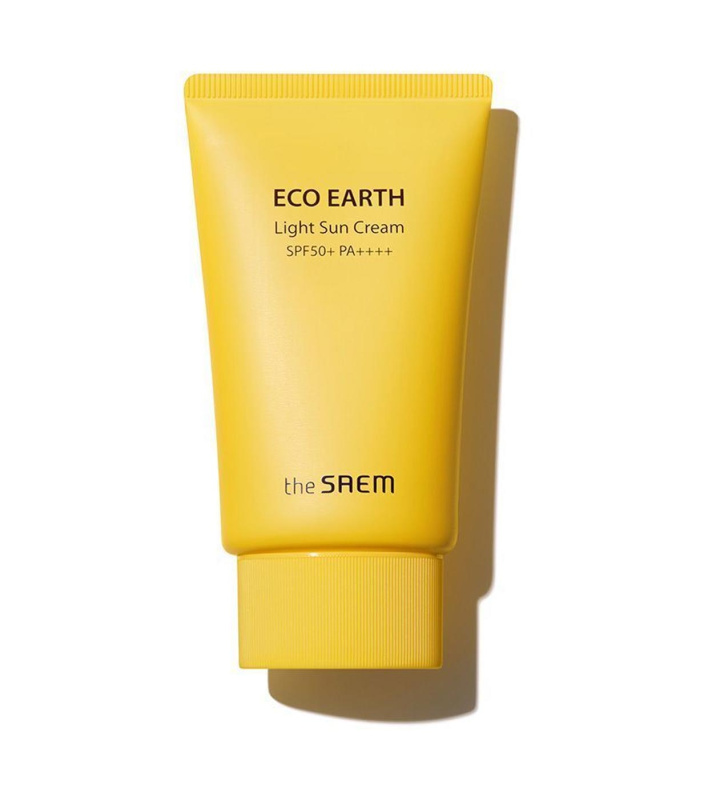 The Saem Eco Earth Light ultra lehký ochranný fluid SPF 50+ 50 g