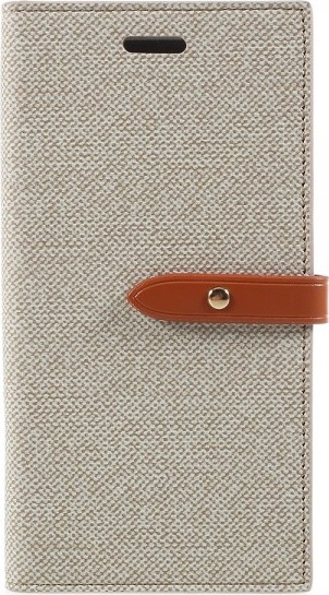Mercury Pouzdro / kryt pro iPhone XS / X - Mercury, Milano Diary BEIGE/BROWN