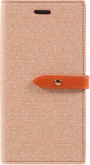 Mercury Pouzdro / kryt pro iPhone XS / X - Mercury, Milano Diary ORANGE/ORANGE