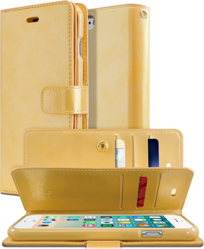 Mercury Pouzdro / kryt pro iPhone 7 / 8 / SE (2020/2022) - Mercury, Mansoor Diary Gold