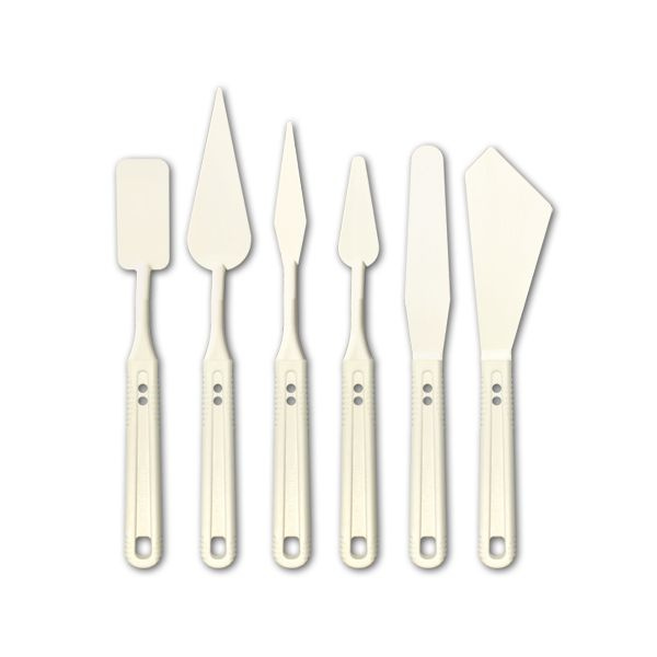 Plastové umělecké špachtle sada (6ks)