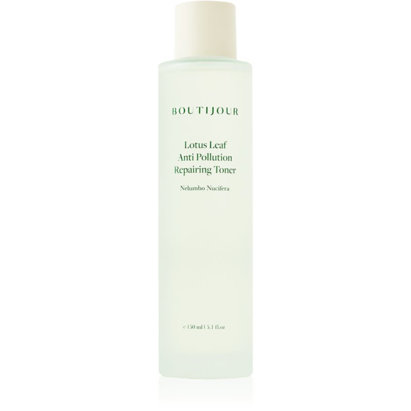 BOUTIJOUR Lotus Leaf Anti-Pollution Repairing Toner esenciální zklidňující tonikum pro citlivou pleť 150 ml