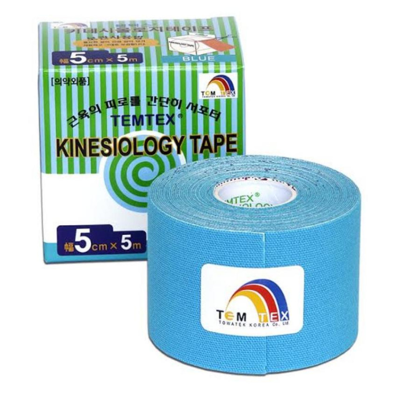 TEMTEX kinesio tejpovací páska modrá 5cmx5m