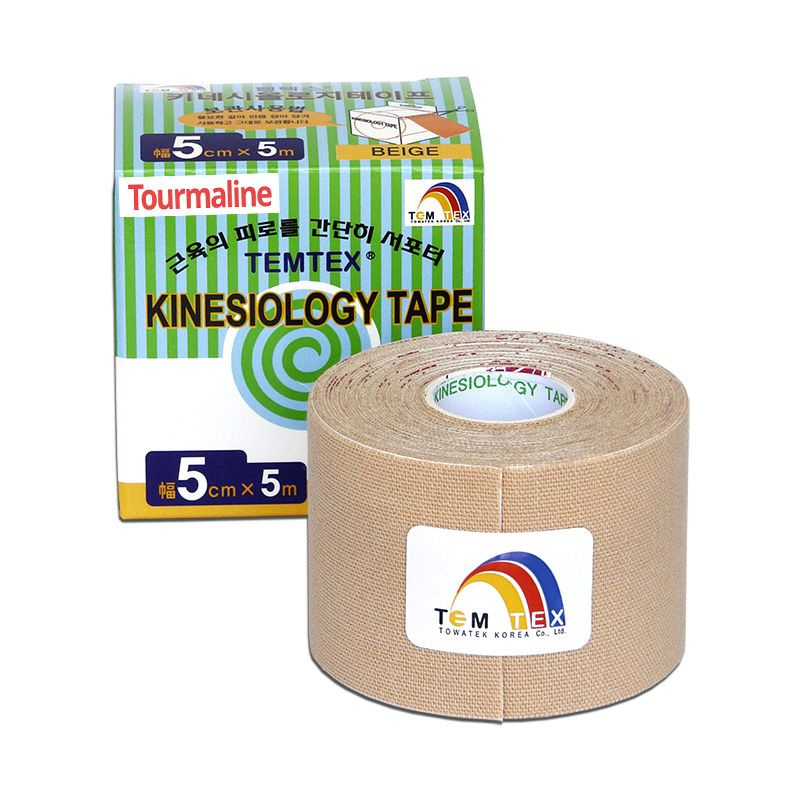 TEMTEX Kinesio tourmaline tejp béžový 5 cm x 5 m