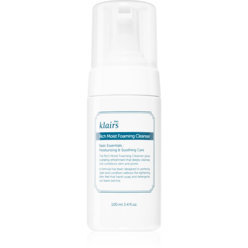 Klairs Rich Moist Foaming Cleanser čisticí pěna s hydratačním účinkem 100 ml