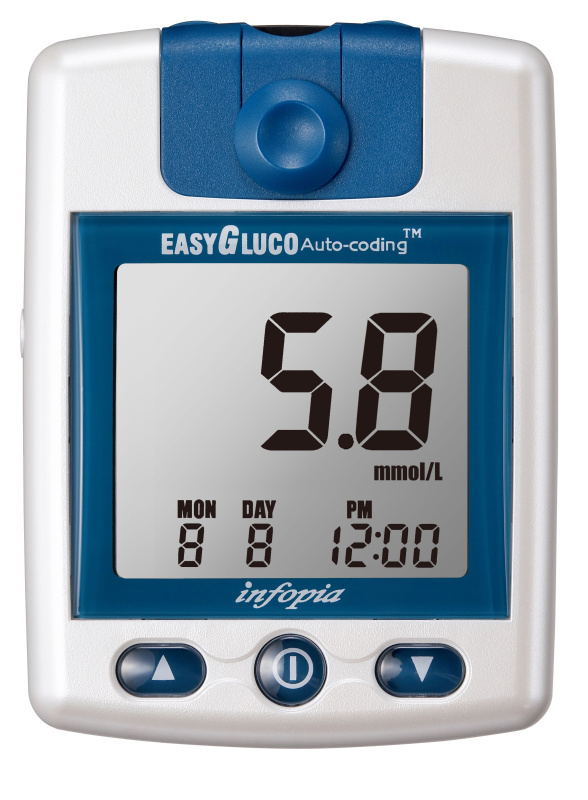 EASYGLUCO Glukometr 25 kusů testovacích proužků a 25 kusů lancet