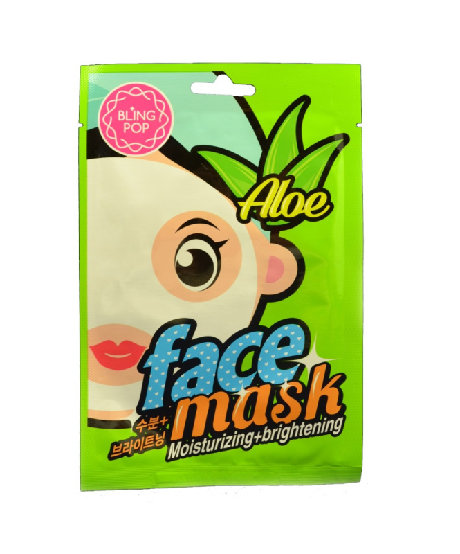 Bling Pop Aloe hydratační a rozjasňující maska 20 ml