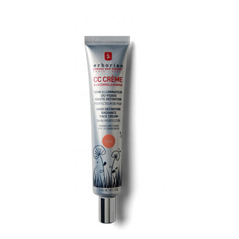 Erborian CC Crème Centella Asiatica rozjasňující krém pro jednotný tón pleti SPF 25 velké balení odstín Doré 45 ml