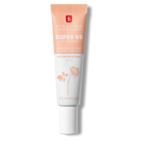 Erborian Super BB BB krém pro bezchybný a sjednocený vzhled pleti malé balení odstín Nude 15 ml