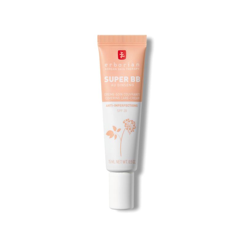 Erborian Super BB BB krém pro bezchybný a sjednocený vzhled pleti malé balení odstín Nude 15 ml