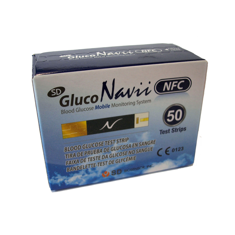 CELIMED SD GlucoNavii NFC testovací proužky 50 kusů