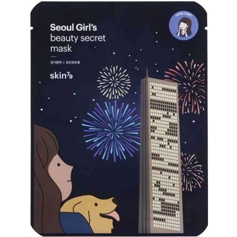 Skin79 Seoul Girl's Beauty Secret zpevňující plátýnková maska na kontury obličeje 20 g