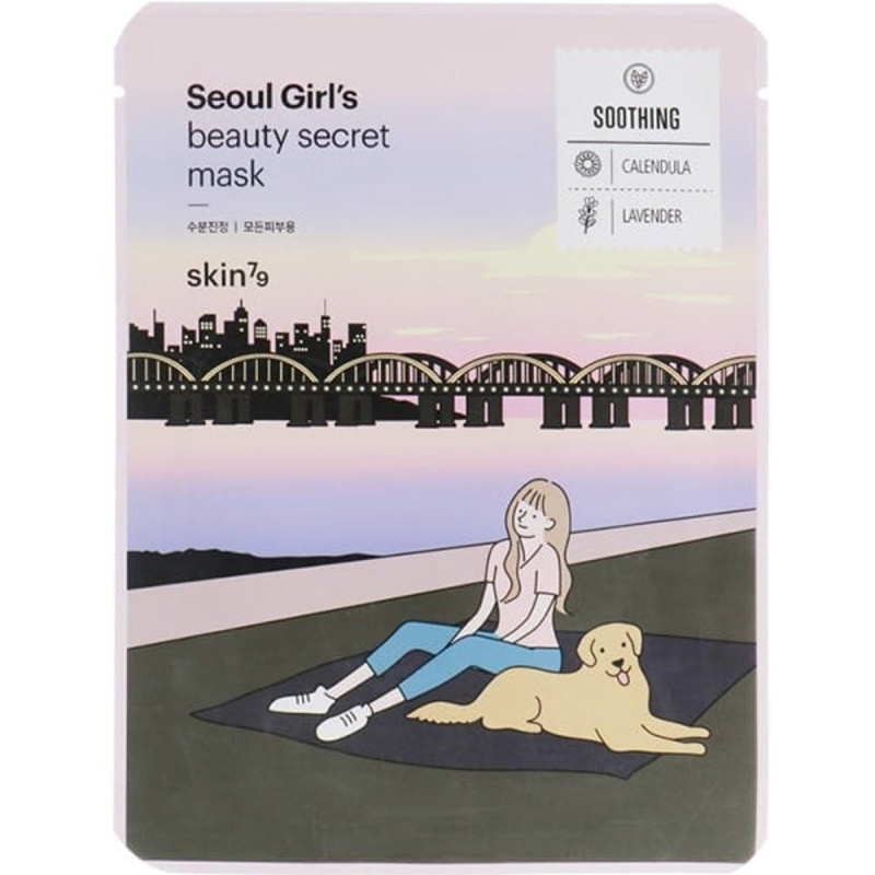 Skin79 Seoul Girl's Beauty Secret plátýnková maska se zklidňujícím účinkem 20 g