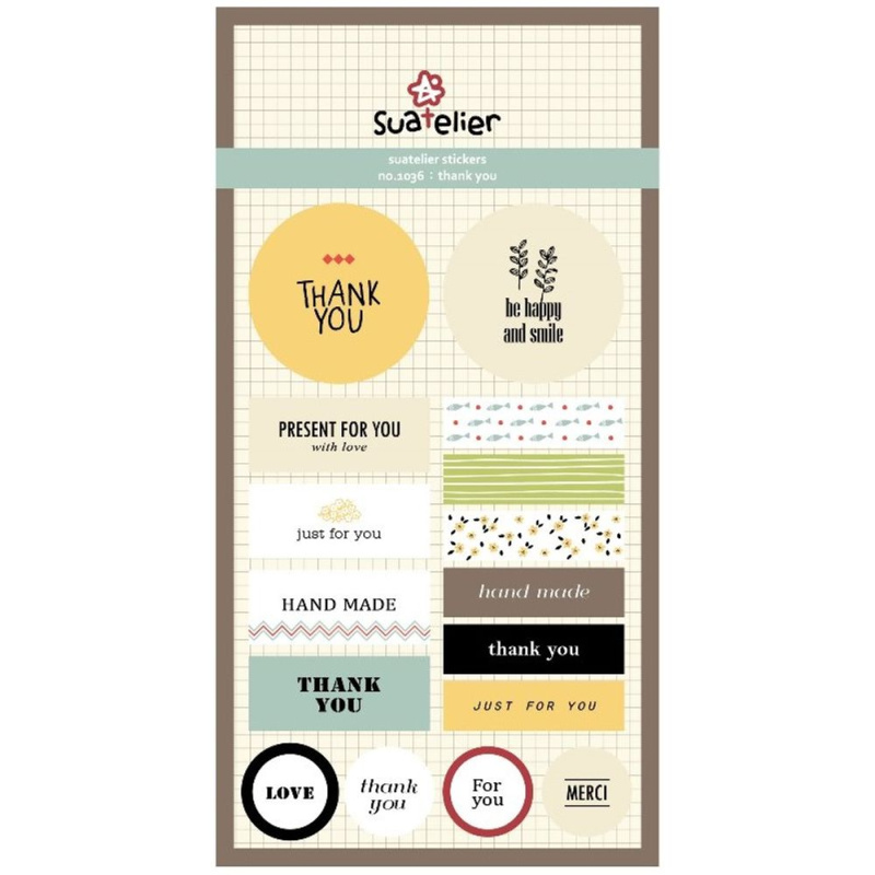 Suatelier Samolepky Suatelier "Thank You" - Poděkování