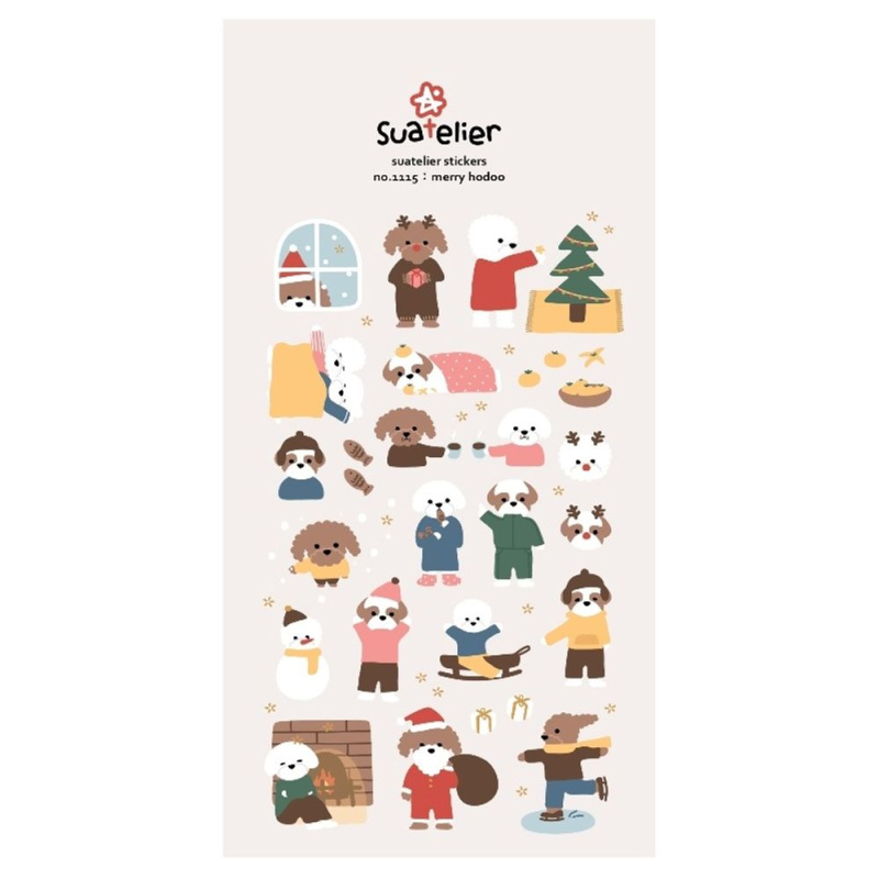 Suatelier Samolepky Suatelier "Mery Hodoo" - Zimní pejsci