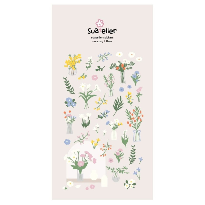 Suatelier Samolepky Suatelier "Fleur" - Jemné květiny