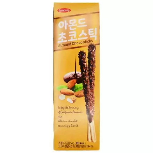 SUNYOUNG Almond Big Choco Sticks 54g