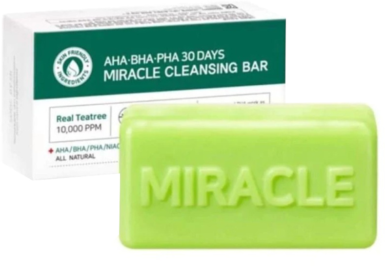 Some By Mi AHA∙BHA∙PHA 30 Days Miracle hydratační čisticí mýdlo pro mastnou a problematickou pleť 106 g