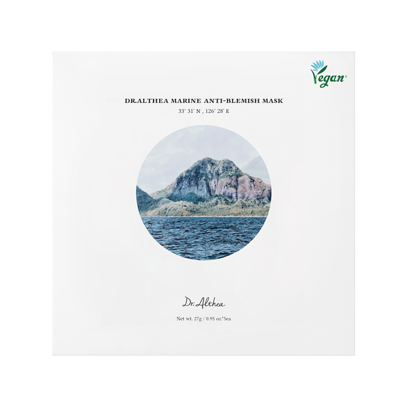 DR. ALTHEA Marine Anti-Blemish plátýnková maska 5x 27 g