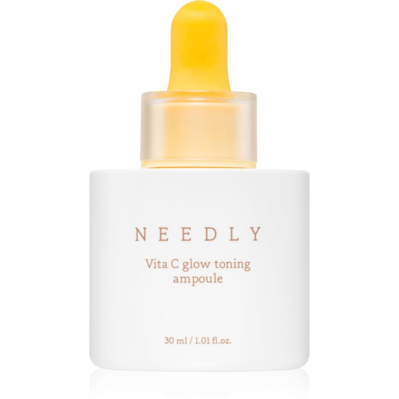 NEEDLY Vita C Glow Toning Ampoule rozjasňující sérum s vitaminem C pro rozjasnění a vyhlazení pleti 30 ml